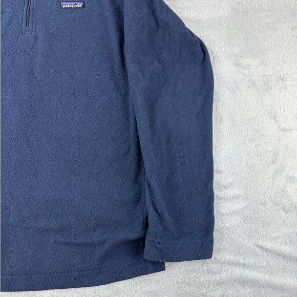 Patagonia Micro D Fleece Pullover Navy Blue Men’s Size L - Picture 7 of 15
